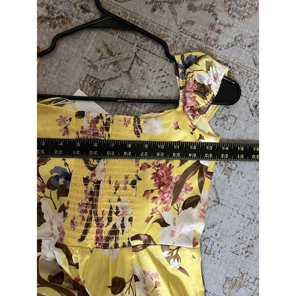 Reformation Genesis Floral Midi 100% Silk Dress Womens Size 0 NWT Spring Wedding - Picture 6 of 12